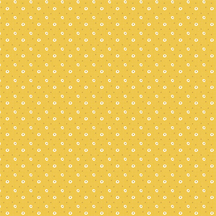 Little Centers Fabric Design (Yellow colorway)