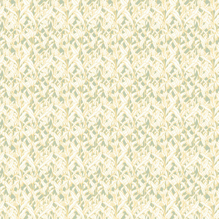 Leaf Cuttings Fabric Design (Mint colorway)