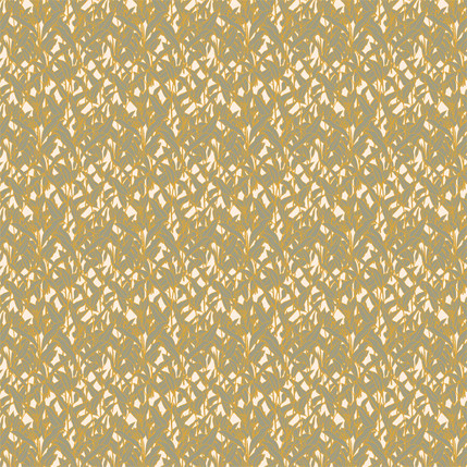 Leaf Cuttings Fabric Design (Olive colorway)