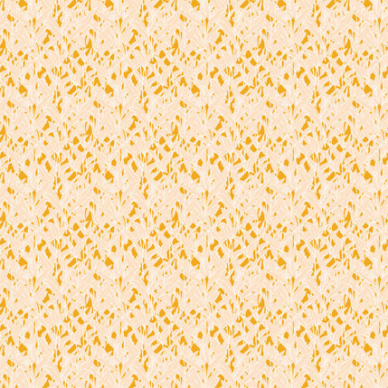 Leaf Cuttings Fabric Design (Orange colorway)