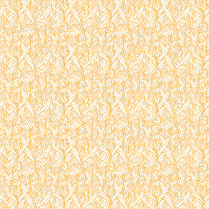 Leaf Cuttings Fabric Design (Peach colorway)