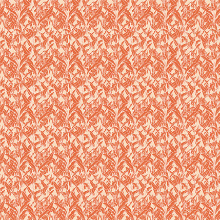 Leaf Cuttings Fabric Design (Red colorway)