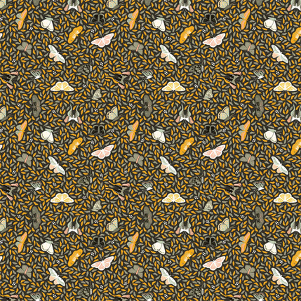 Butterfly Collection Fabric Design (Black colorway)