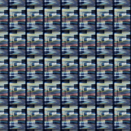 Sunsets Fabric Design (Serene Sapphire colorway)