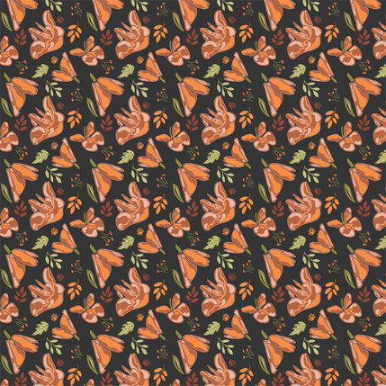 Parveen Fabric Design (Peach colorway)