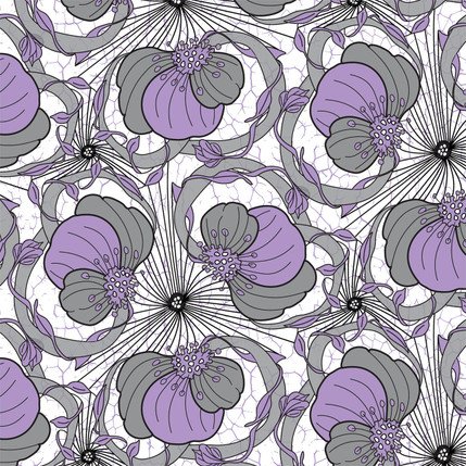 Purple Lux Fabric Design (Purple Grey colorway)