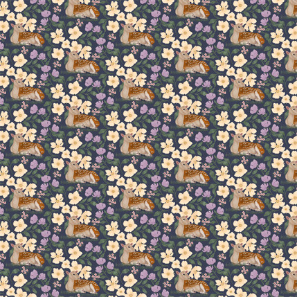 Enchanted Meadow Fabric Design (Violet Vista colorway)