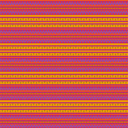 Marrakesh Stripe Fabric Design (Pink Orange Yellow colorway)