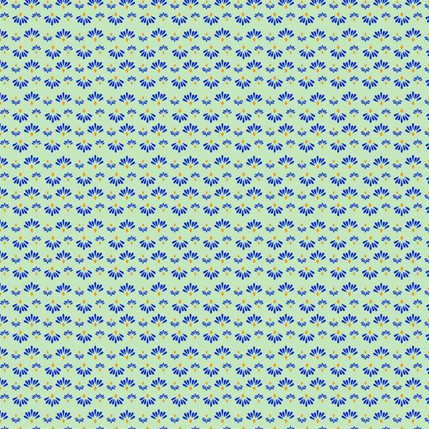 Fez Mini Tropical Fabric Design (Blue Green colorway)