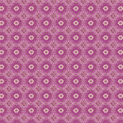 Tiles Fabric Design (Raspberry)