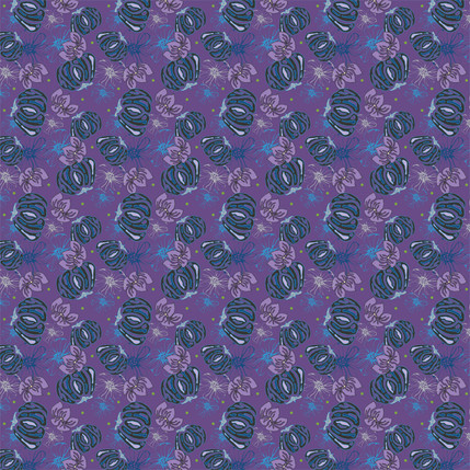 Areanna Fabric Design (Purple colorway)