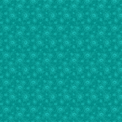 Keziah Fabric Design (Teal colorway)