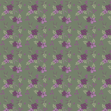Delany Fabric Design (Green colorway)