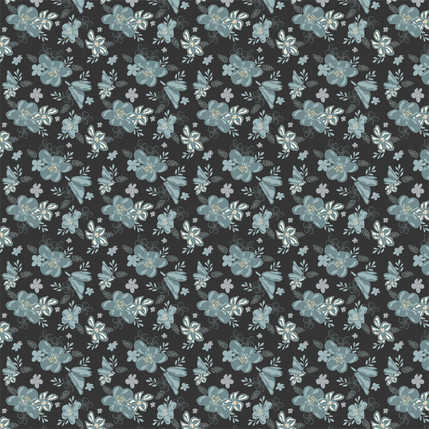 Ginger Fabric Design (Teal colorway)