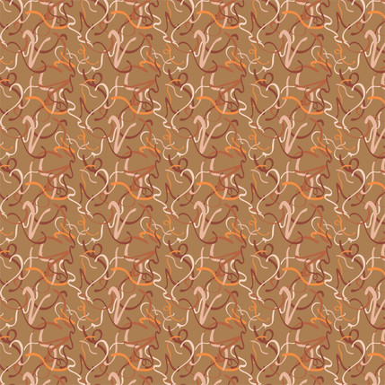 Radley Abstract Fabric Design (Peach colorway)