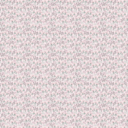 Awakening Tiny Flowers Fabric Design (Pink colorway)