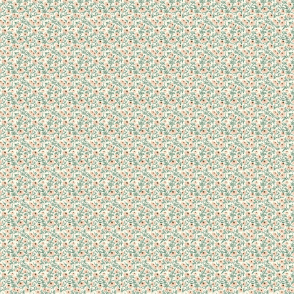 Daisies in the Wild Fabric Design (Peach colorway)
