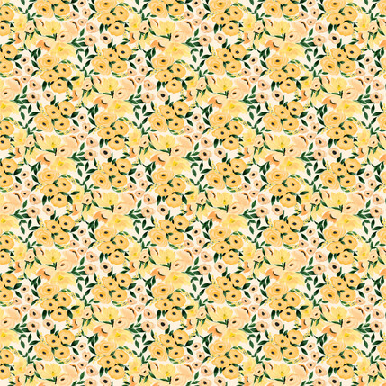 Blossom Abundance Fabric Design (Sunlit Romance colorway)