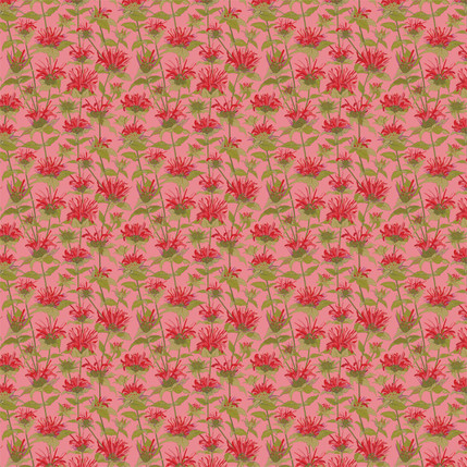 Brimming Fabric Design (Pink Bright colorway)