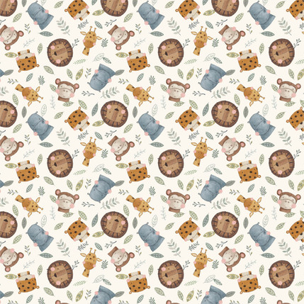 Savannah Leaves (Cream colorway)