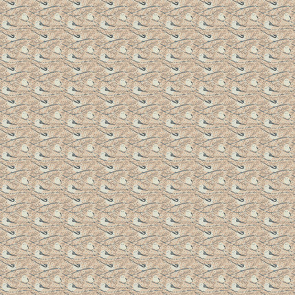 Shima-Enaga Cherry Trees Fabric Design (Spring colorway)