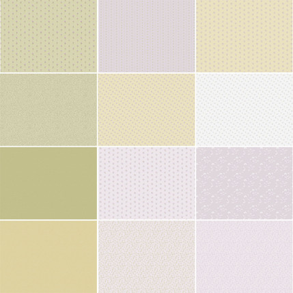 Bee Balm Green Faded - Fat Quarter Assortment