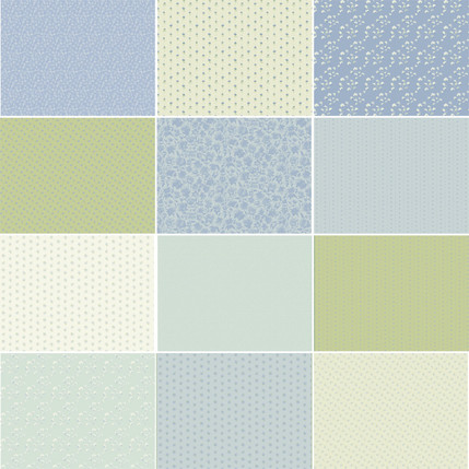 Bee Balm Blue Serene - Fat Quarter Assortment