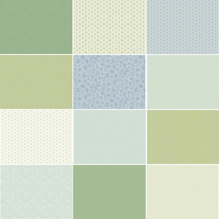 Bee Balm Green Serene - Fat Quarter Assortment