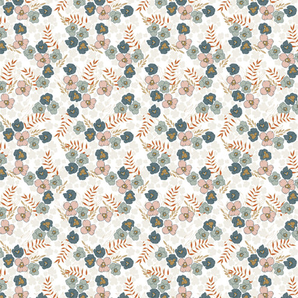 Victoria Garden Fabric in Blush colorway by AjoyeDesigns