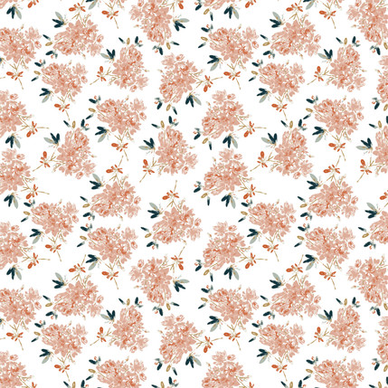 Rhodie Fabric in Blush colorway by AjoyeDesigns