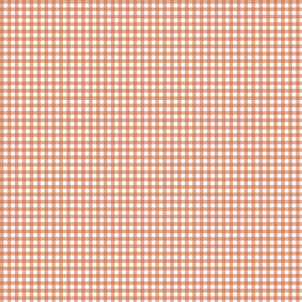 Garden Gingham Fabric in Persimmon colorway by AjoyeDesigns