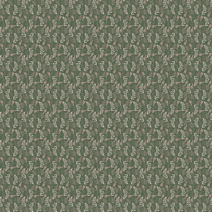 Wild Branches Fabric in Green colorway by AjoyeDesigns