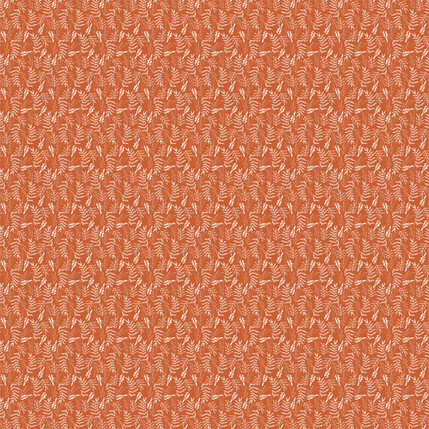 Wild Branches Fabric in Persimmmon colorway by AjoyeDesigns