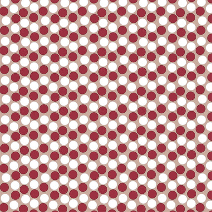 Winter Berries Fabric Design in Cranberry Frost colorway