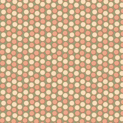 Winter Berries Fabric Design in Golden Hour colorway