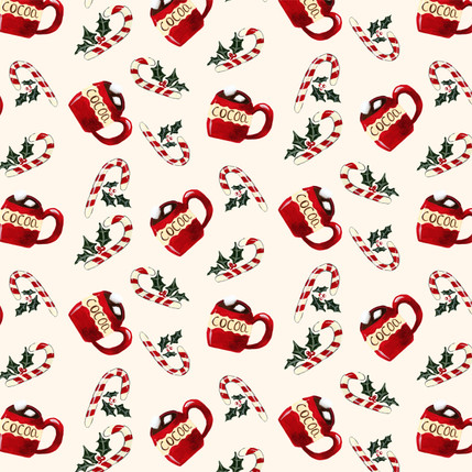 Hot Cocoa & Candy Canes - Cream Puff Grande