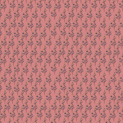 Meadow Sprig Fabric Design in Peach colorway