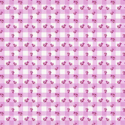 Blossom Gingham Fabric in Petal Pink colorway