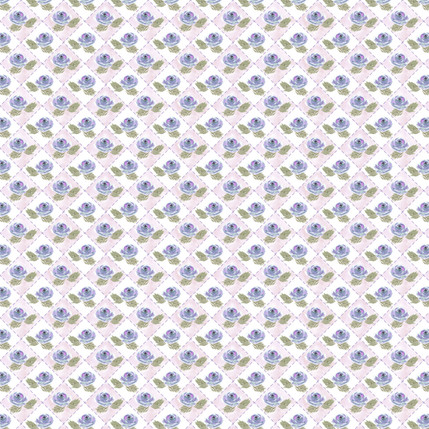 Rose Diamond Weave Fabric in Lilac Blue colorway