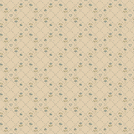 Tulip Check Fabric Design in Blue colorway