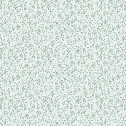 June Fabric Design in Seagreen colorway