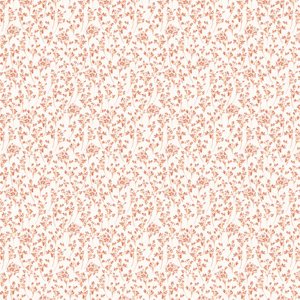 June Fabric Design in Orange Sherbet colorway