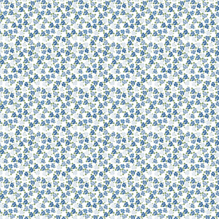 Lucy Fabric Design in Marine Blue colorway