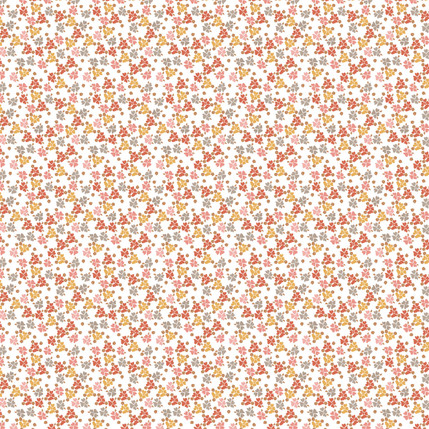 Lucy Fabric Design in Orange Sherbet colorway