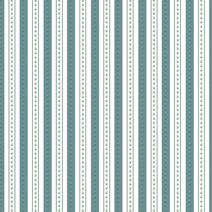 Susie Stripe Fabric Design in Seagreen colorway