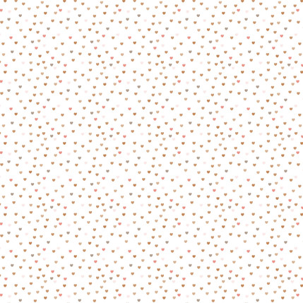 Sweet Hearts Fabric Design in Blush Pink colorway