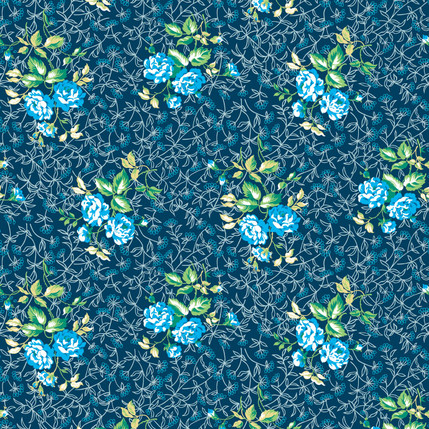 Sonnet Fabric Design (Deep Lagoon)