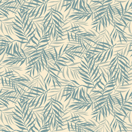 Palm Fabric Design (Teal colorway) colorway)