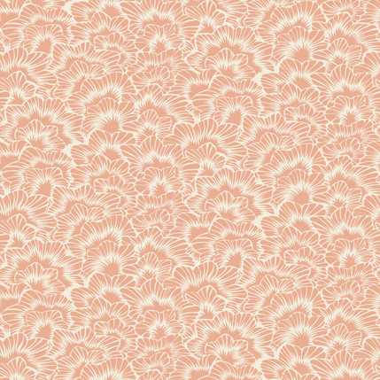 Cali Abstract Fabric Design (Coral colorway)