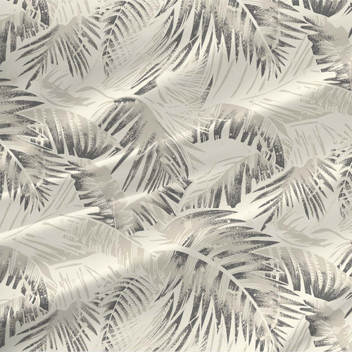 Canopy – Fog – Tropical Palm Leaf Fabric by the Yard